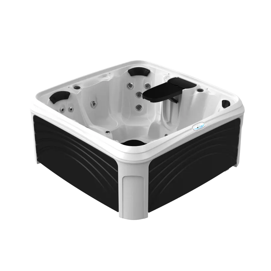 White Diamond Spa with Black Panels