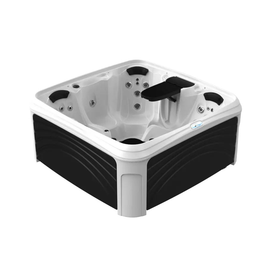 White Diamond Spa with Black Panels