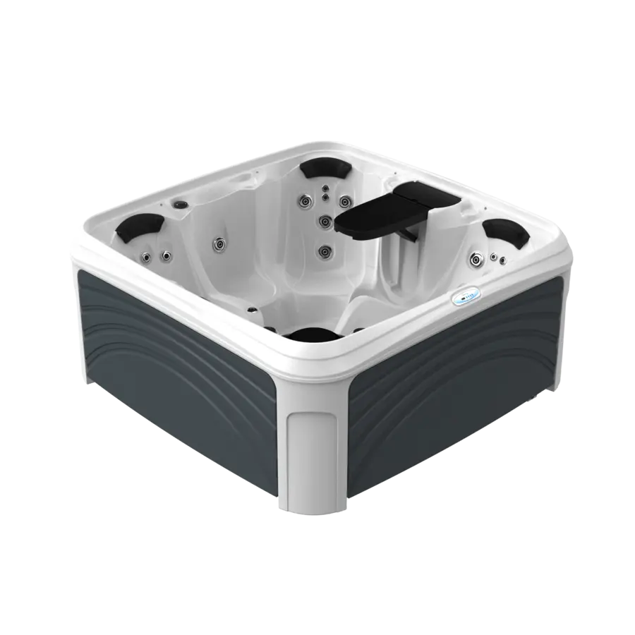 White Diamond Spa with Gray Panels