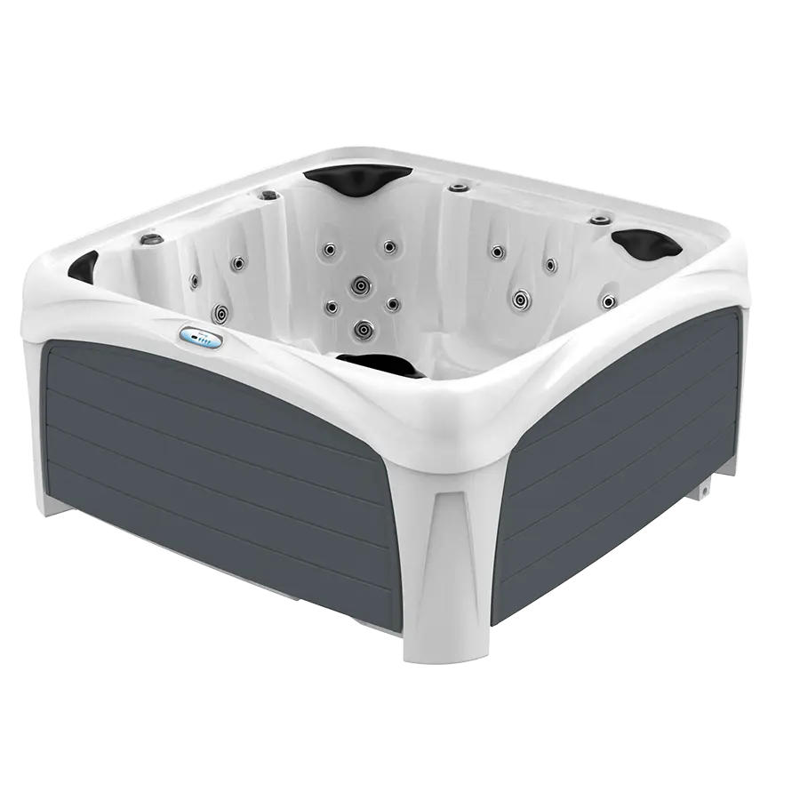 White Diamond Spa with Gray Panels