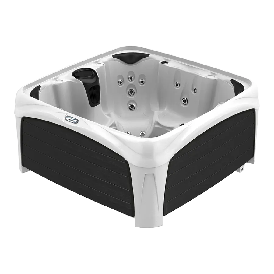 White Diamond Spa with Black Panels