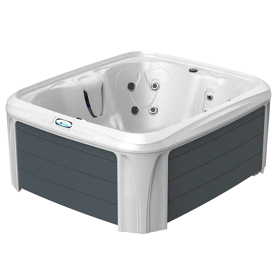 White Diamond Spa with Gray Panels