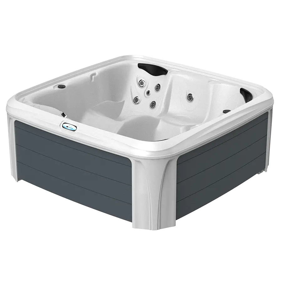 White Diamond Spa with Gray Panels