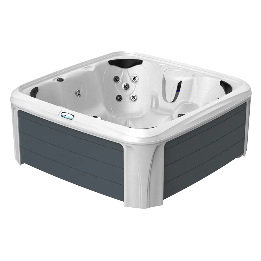 White Diamond Spa with Gray Panels